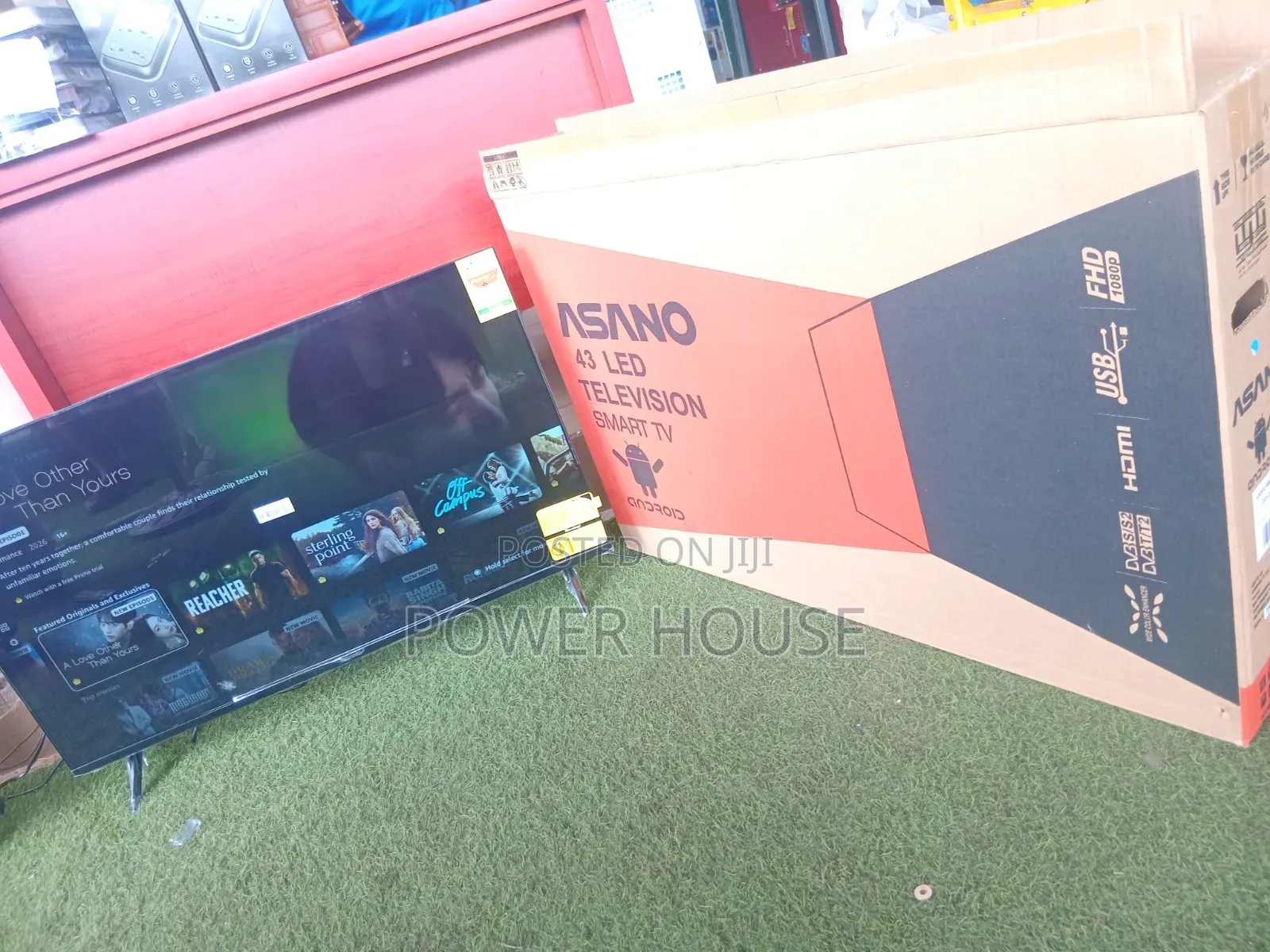 Asano 43” Smart LED TV Stylish Design, Picture Smart Entertainment