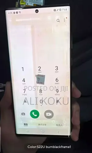 Samsung S22 Ultra Screen , With Green Color