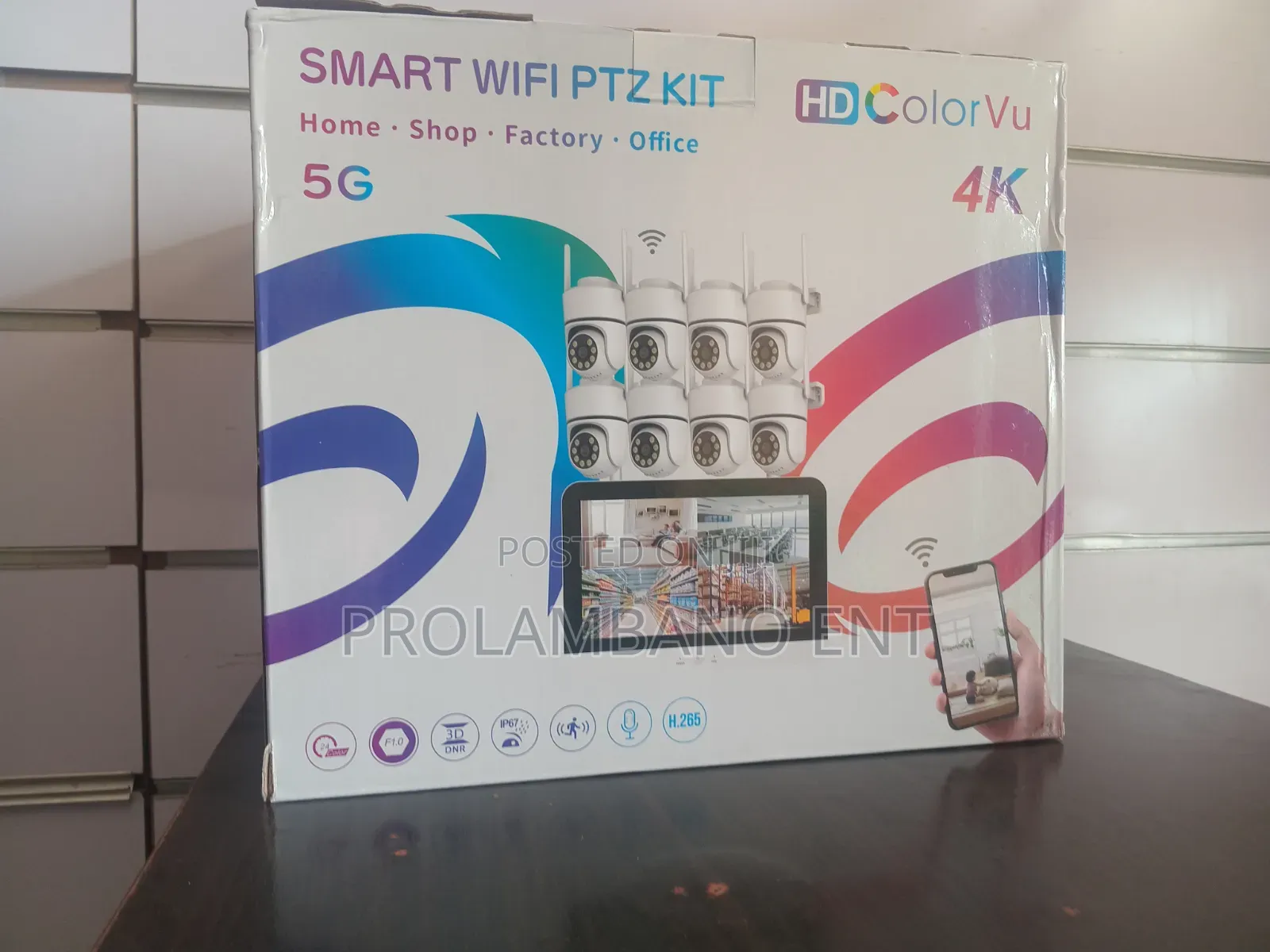 Wireless 8 Channels Smart Wifi CCTV Kit Camera