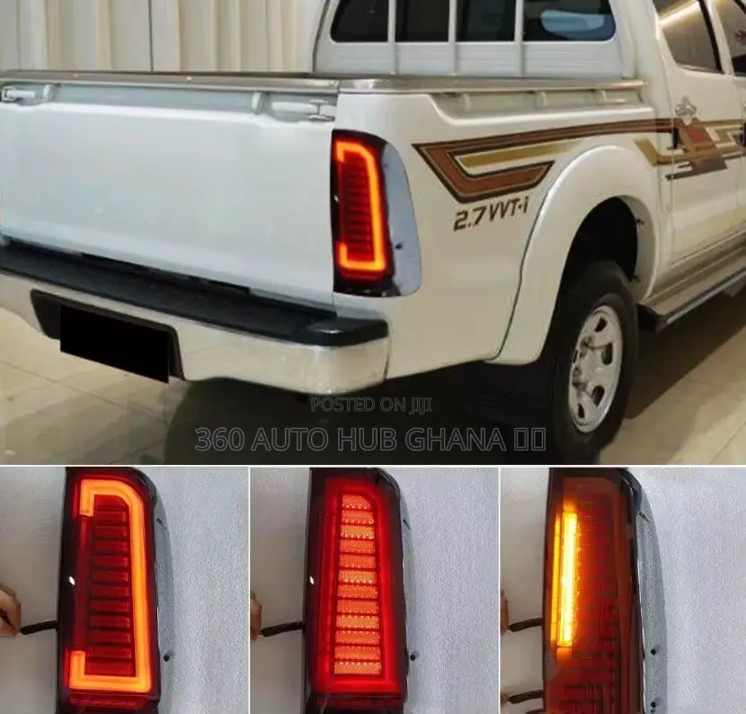 Smoked Black Tail Light for Hilux