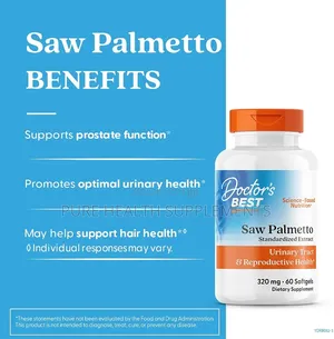 Saw Palmetto Standardized Extract 320 Mg, Prostrate Health 60 Softgels