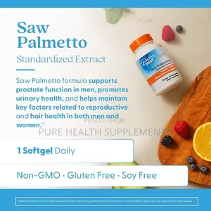 Saw Palmetto Standardized Extract 320 Mg, Prostrate Health 60 Softgels