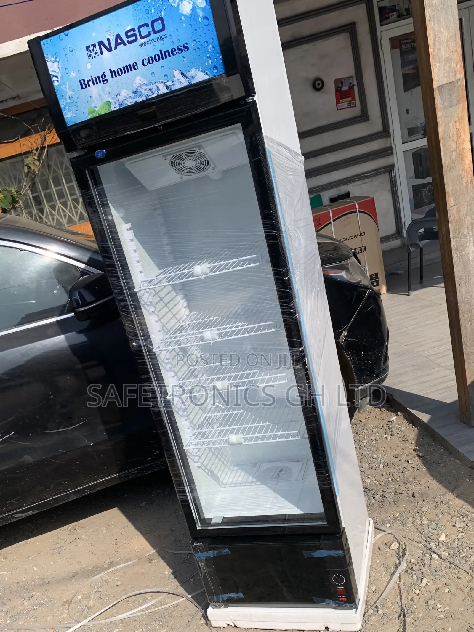 Authentic Sleek < Nas-Fl360-1dr Nasco 298L Display Fridge