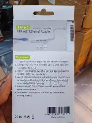 Type -C to Lan+ 3port USB 3.0