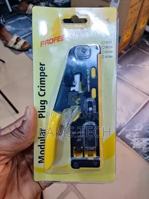 Modular Plug Passthrough Crimping Tool With Extra Blade