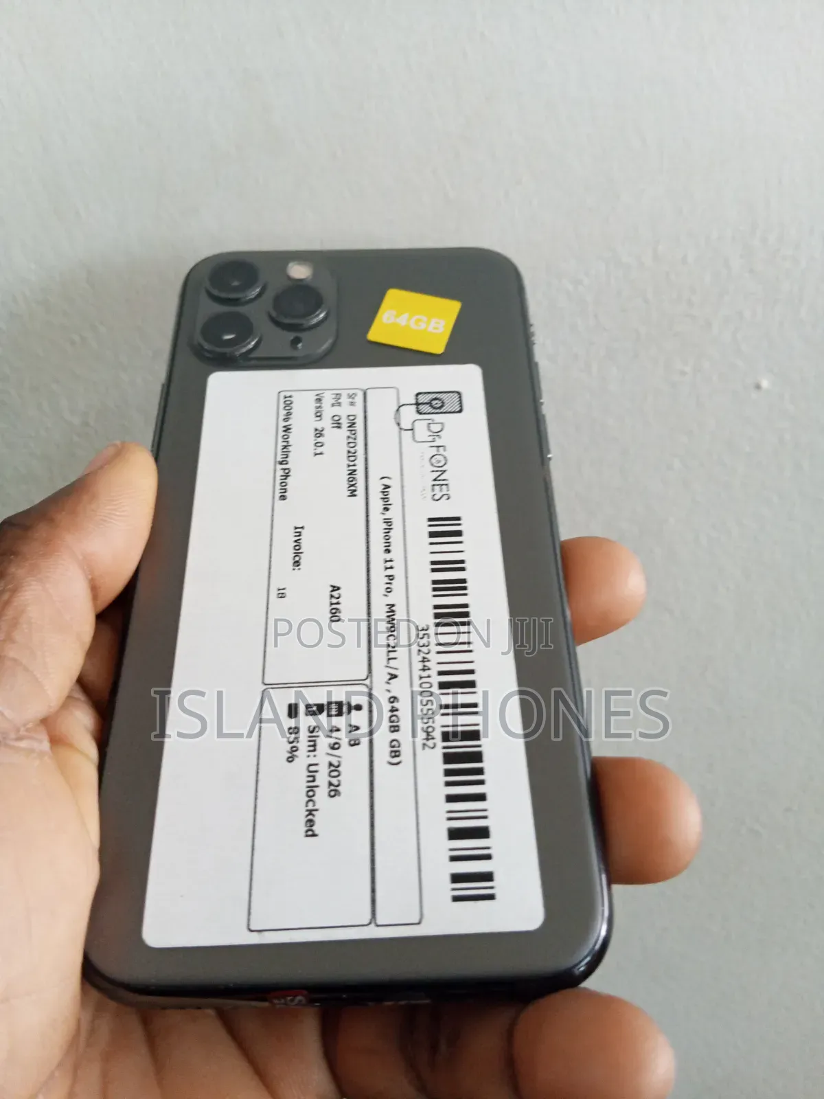 Apple iPhone 11 Pro 64 GB Black
