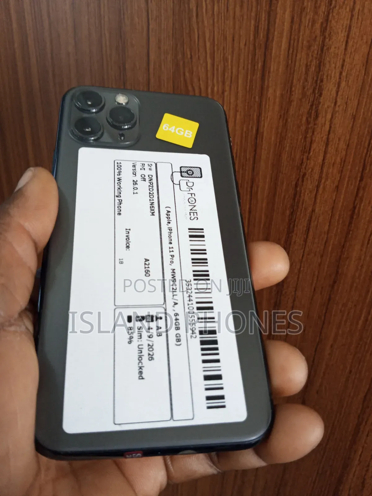 Apple iPhone 11 Pro 64 GB Black