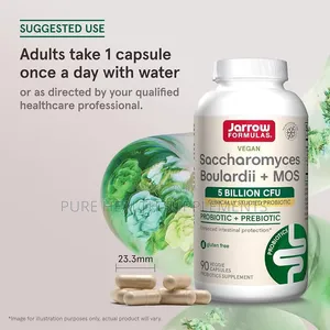 Probiotic + Prebiotic, Saccharomyces Boulardii + MOS, 90 Veggie Caps