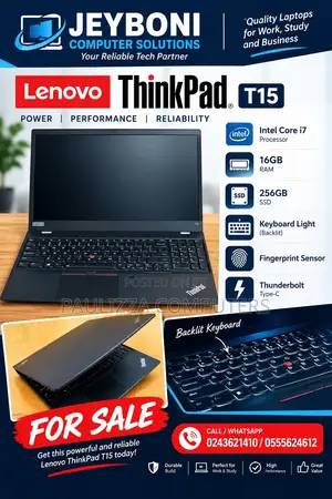 Laptop Lenovo ThinkPad T15 Gen1 16GB Intel Core i7 SSD 256GB