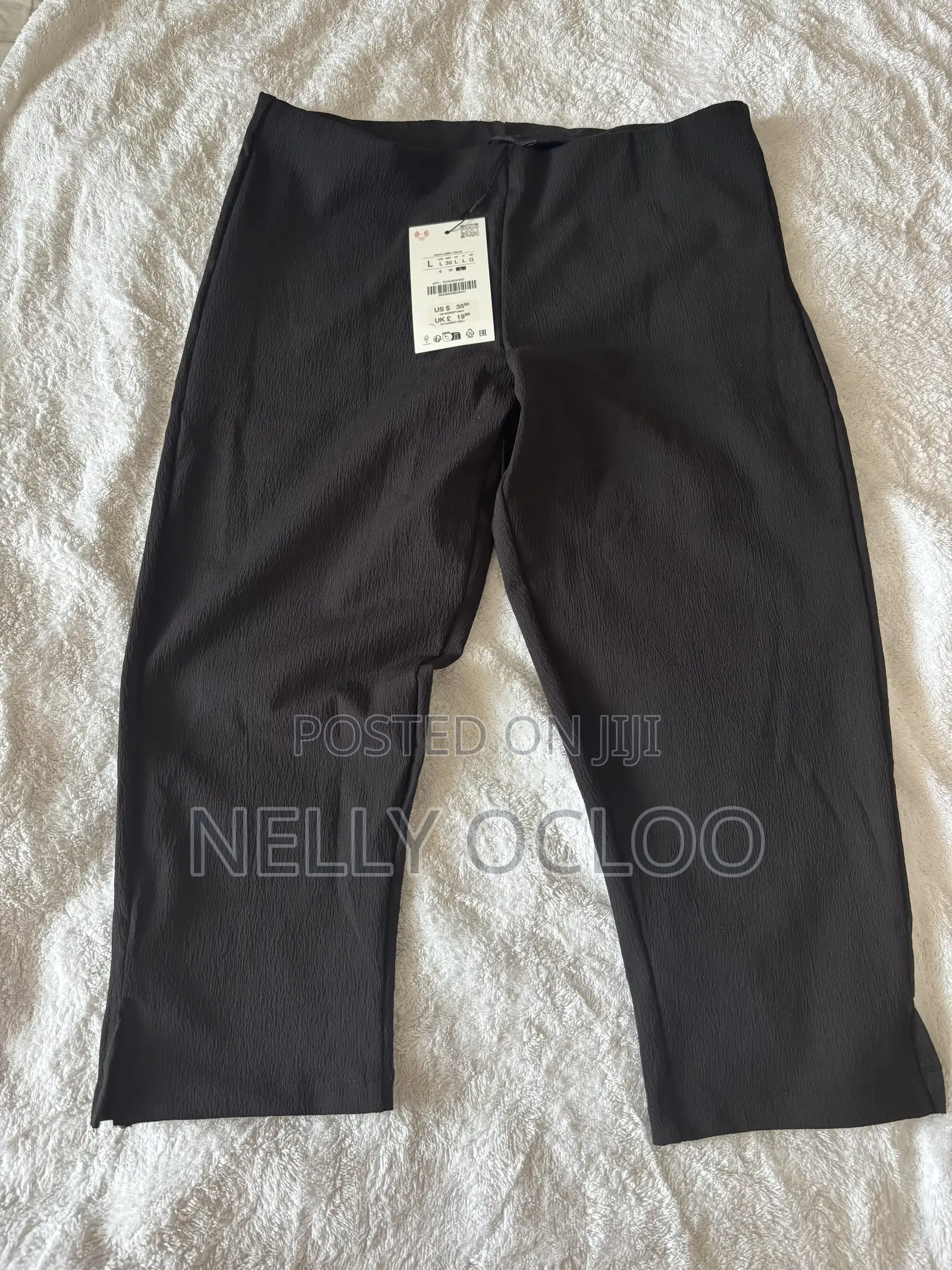 Zara Capri Trousers + Stretch Bandeau Top