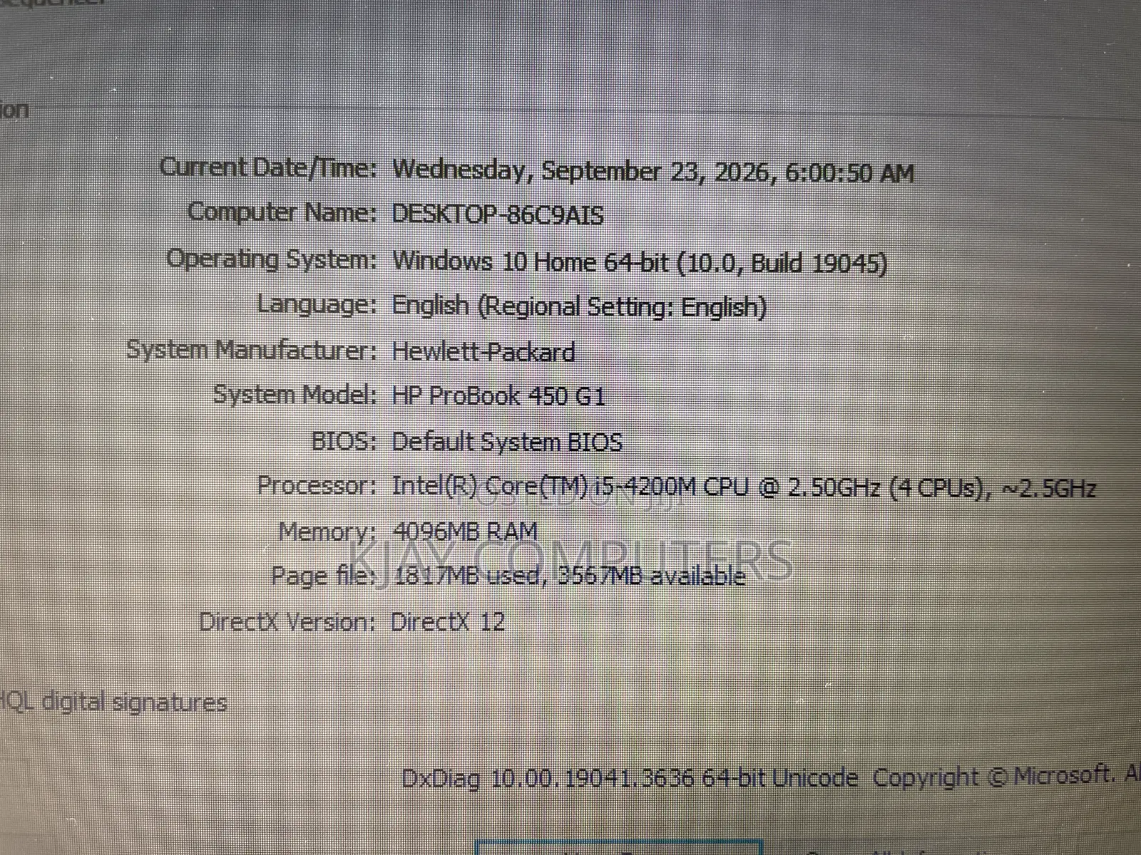Laptop HP ProBook 450 G1 8GB Intel Core i5 HDD 1T