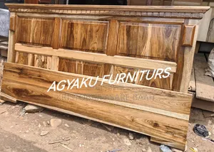 Natural Wooden Hyedua Kings Bed