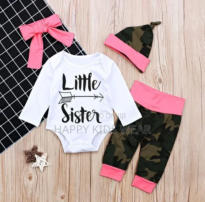 Baby Girls 2piece With 2 Headbands