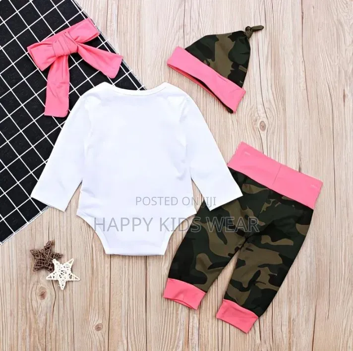 Baby Girls 2piece With 2 Headbands