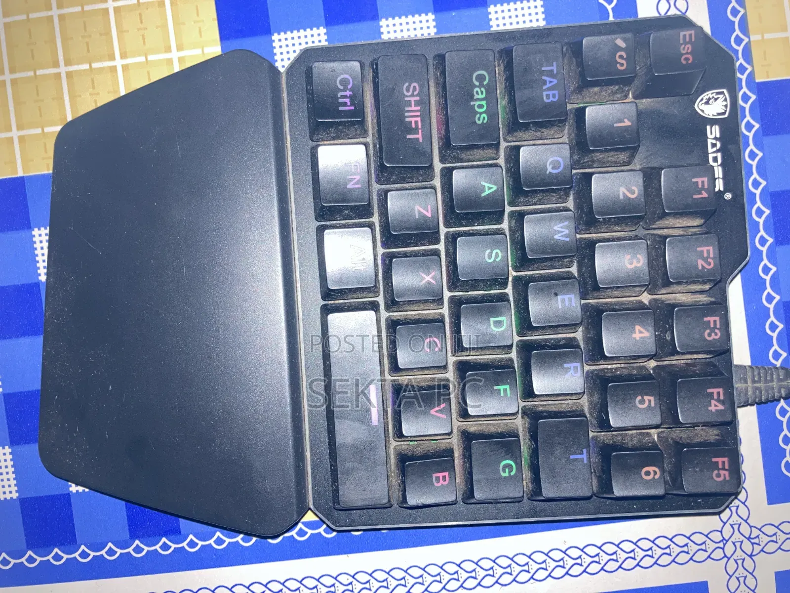 SADES One-Handed RGB Gaming Keypad