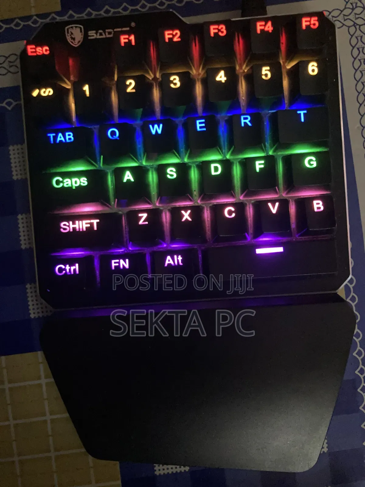 SADES One-Handed RGB Gaming Keypad