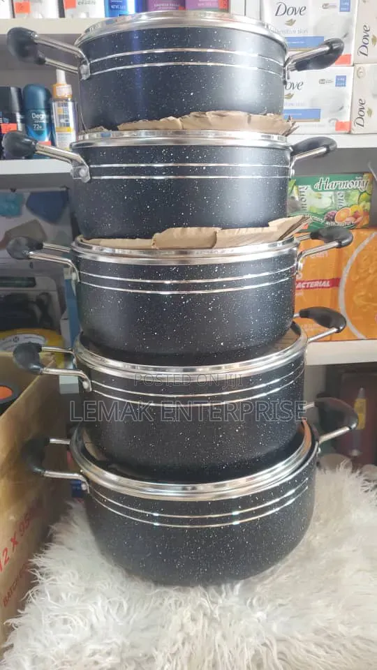 5-Piece Non-Stick Granite Cookware Set