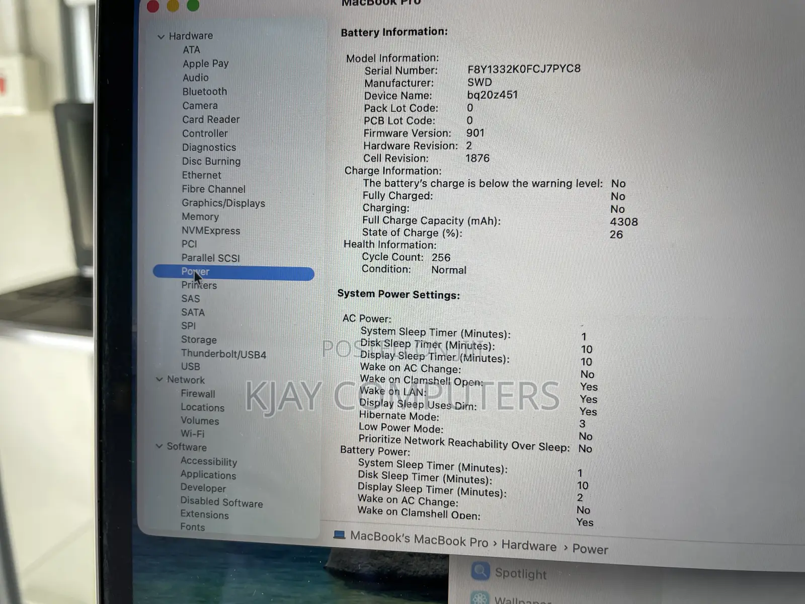 Laptop Apple MacBook Pro 2020 16GB Intel Core i7 SSD 500GB