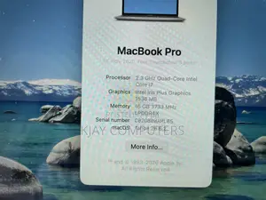 Laptop Apple MacBook Pro 2020 16GB Intel Core i7 SSD 500GB