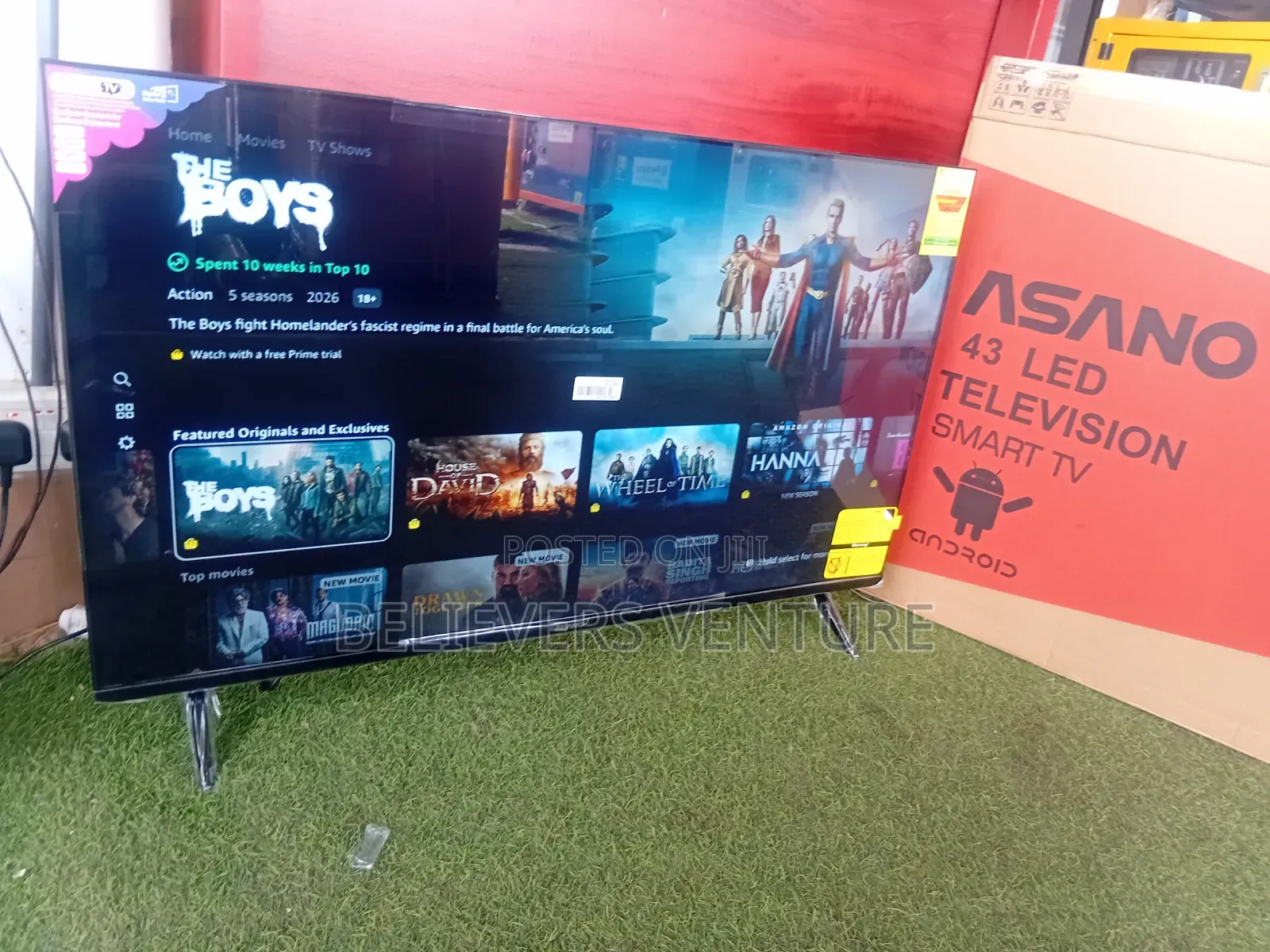 Asano 43-Inch Smart TV – Perfect for Movies Streaming