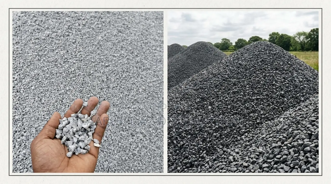 3/8 and 5/8 Inch Chippings / Quarry Stones (19.5/20 Cubic)
