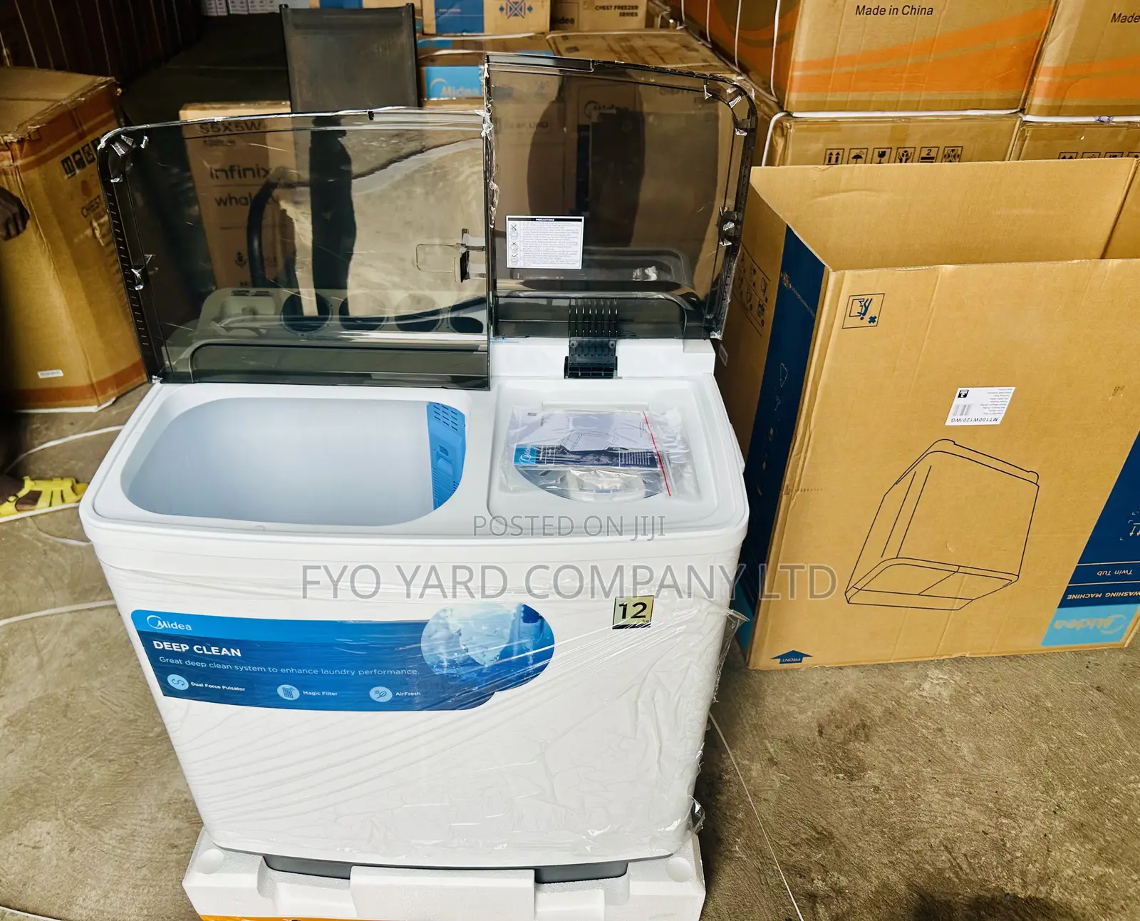 Original Nee Inbox Midea 12KG Top Load Twin Tub Washing Machine