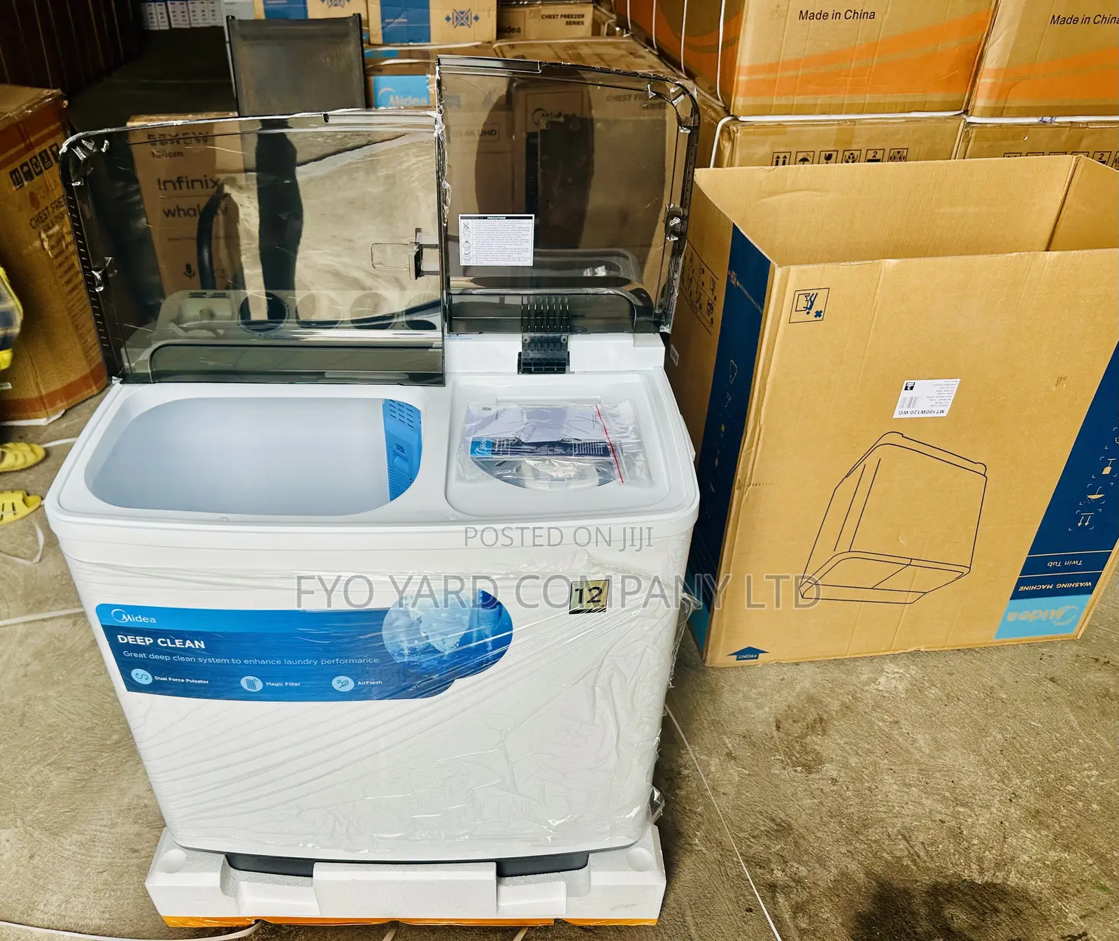 Powerful Cleaning Midea Turbo Washing 12KG Top Load Washing Machine