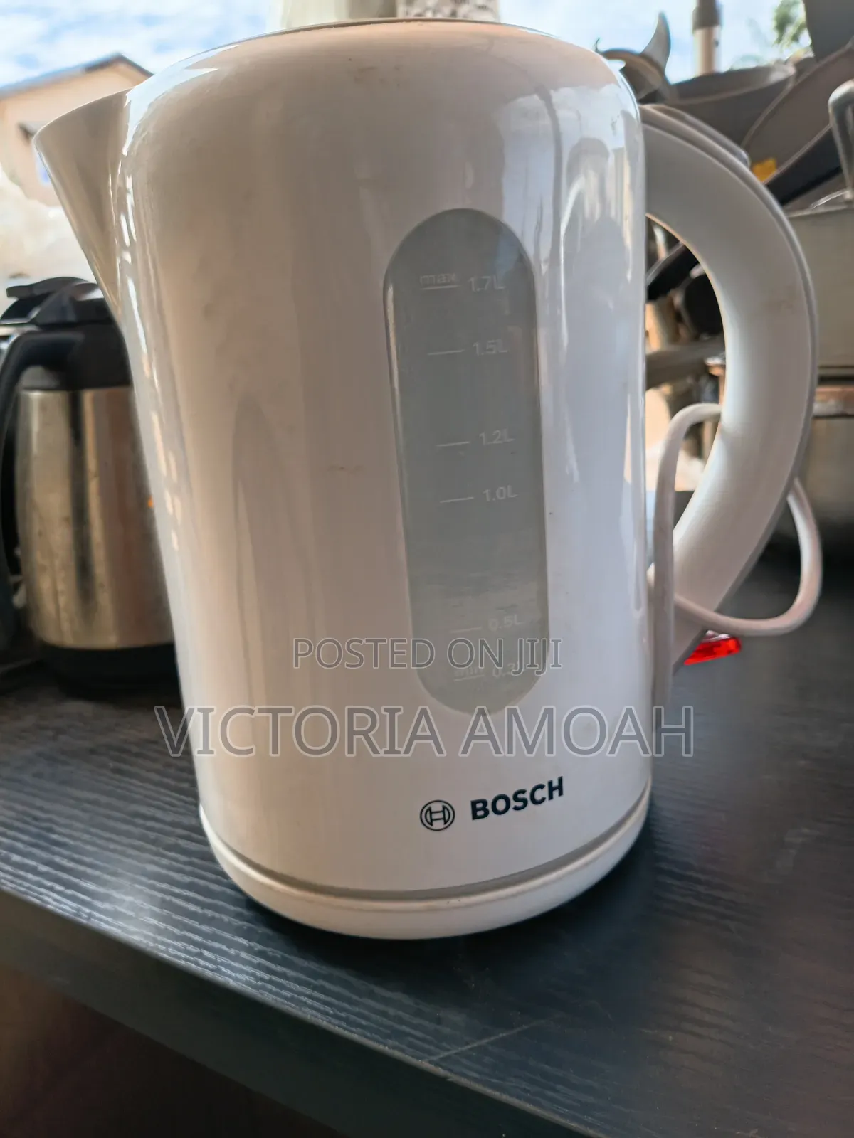 White Electric Cordless Kettle.