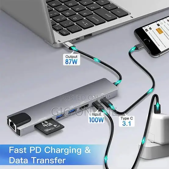 8-in-1 USB Type-C Hub With HDMI