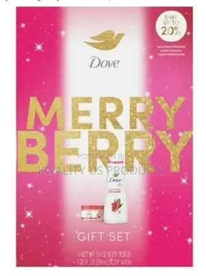 Dove Merry Berry Body Wash and Body Scrub Gift Set