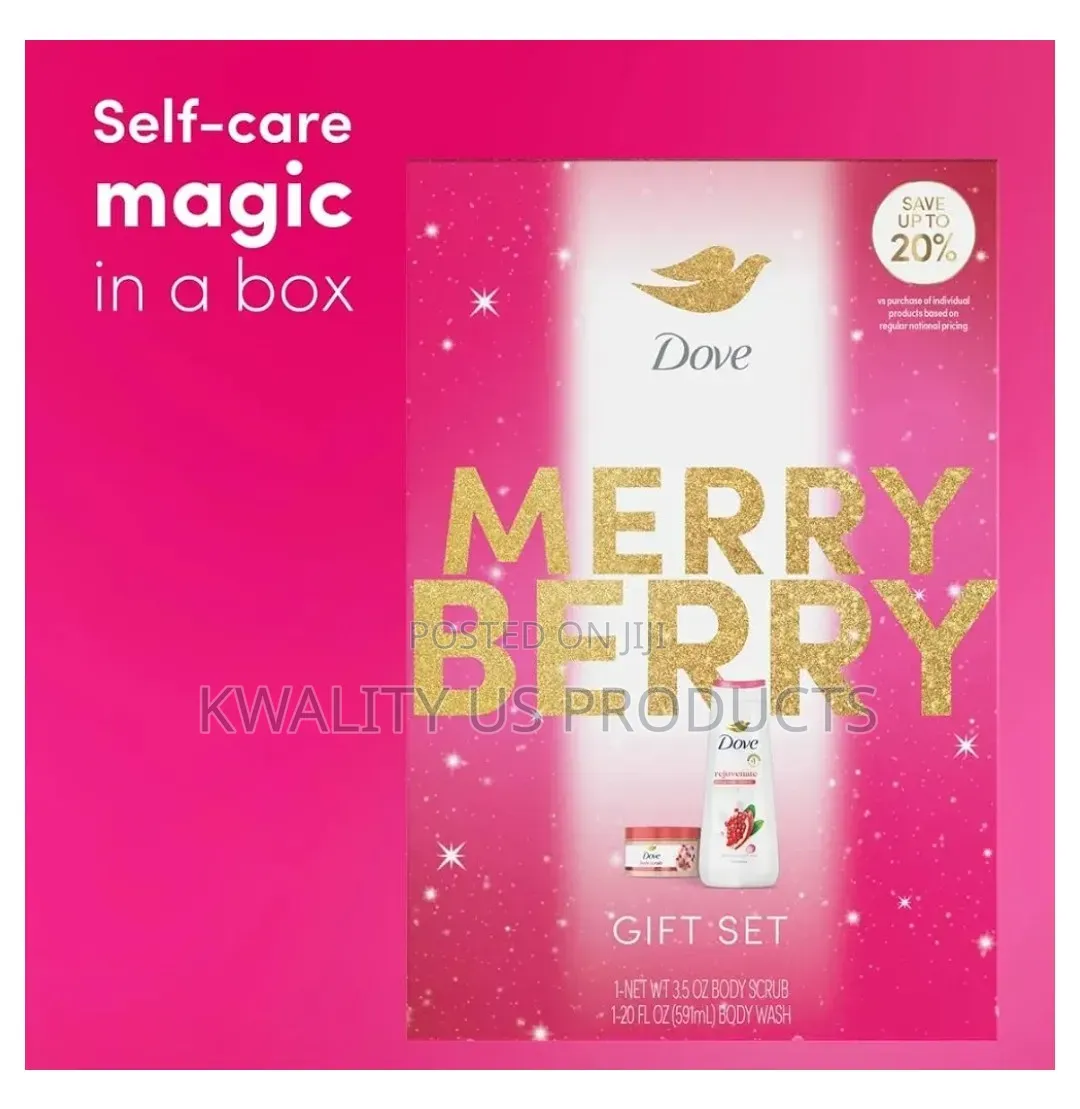 Dove Merry Berry Body Wash and Body Scrub Gift Set