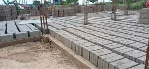 High-Strength 6-Inch 5-Inch Concrete Blocks - On-Site Production