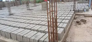 High-Strength 6-Inch 5-Inch Concrete Blocks - On-Site Production