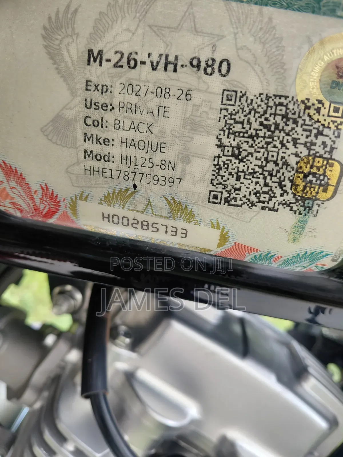 Haojue HJ125-8K 2026 Black