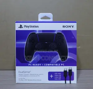 Sony PS5 DualSense Wireless Controller – Midnight Black + USB Cable