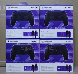 Sony PS5 DualSense Wireless Controller – Midnight Black + USB Cable