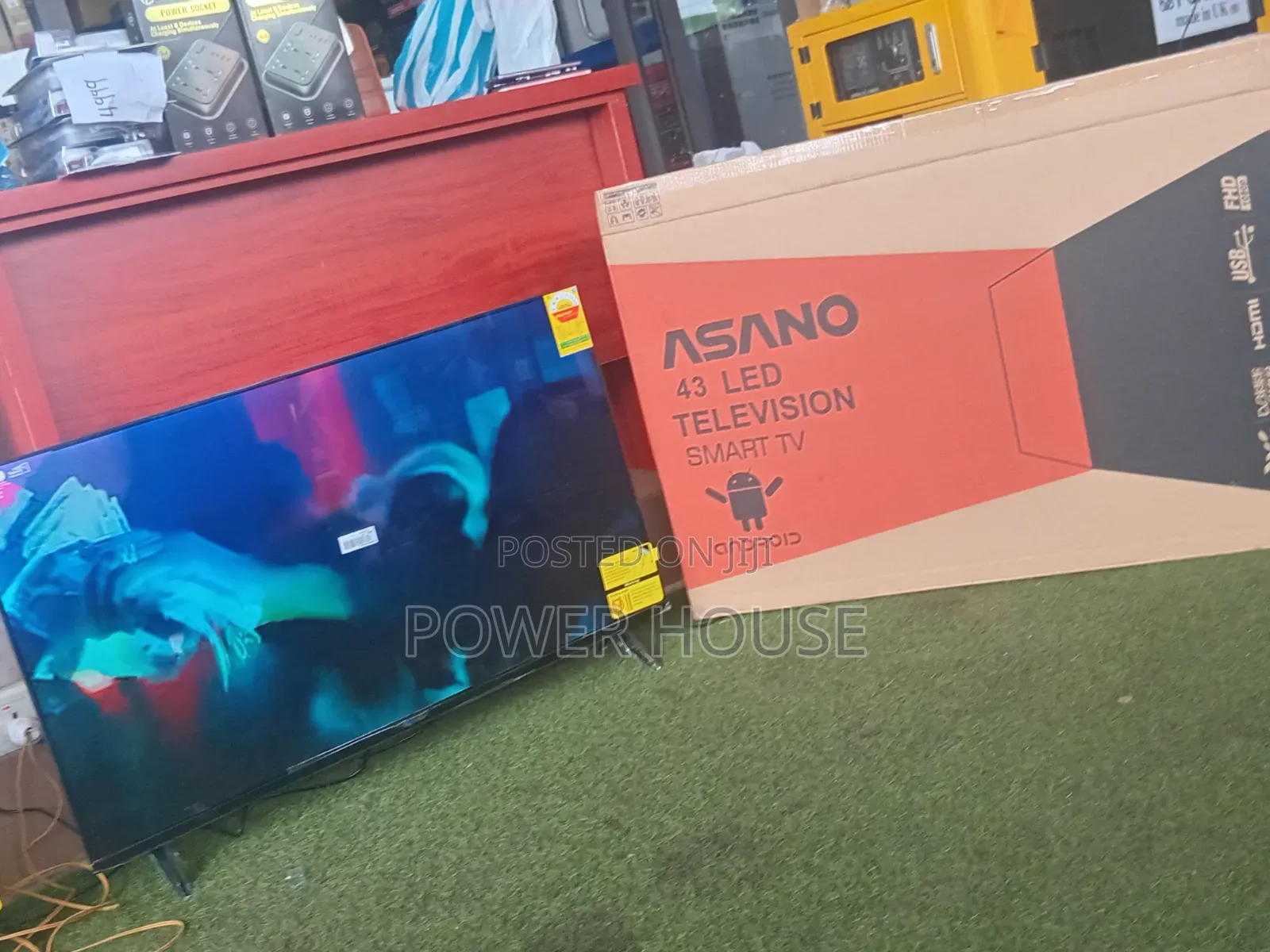 43-Inch Asano Smart Television Modern Design, Clear Picture Reliable