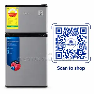 Midea 87ltr Fast Cooling Double Door Table Top Fridge