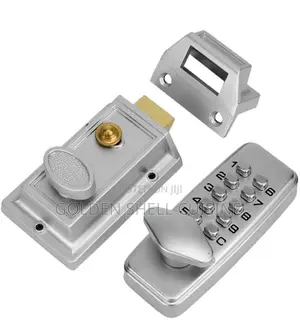 Mechanical Keyless Combination Keypad Rim Latch Door Lock Set