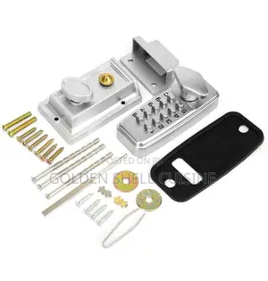 Mechanical Keyless Combination Keypad Rim Latch Door Lock Set