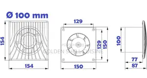 Awenta WA100 Ventilation Fan Ø100mm