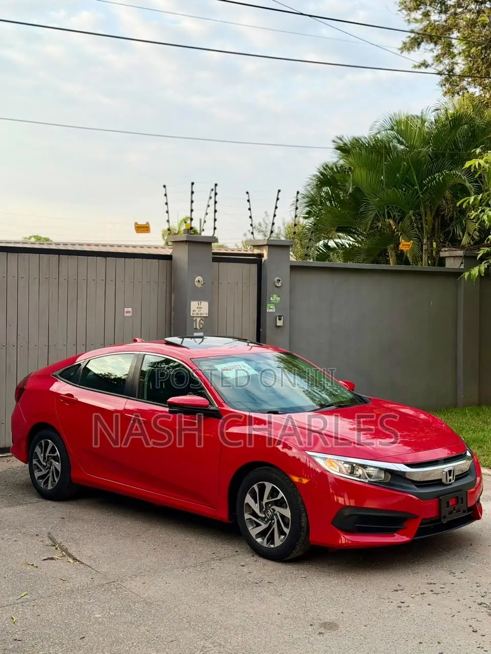 Honda Civic EX Sedan 2018 Red