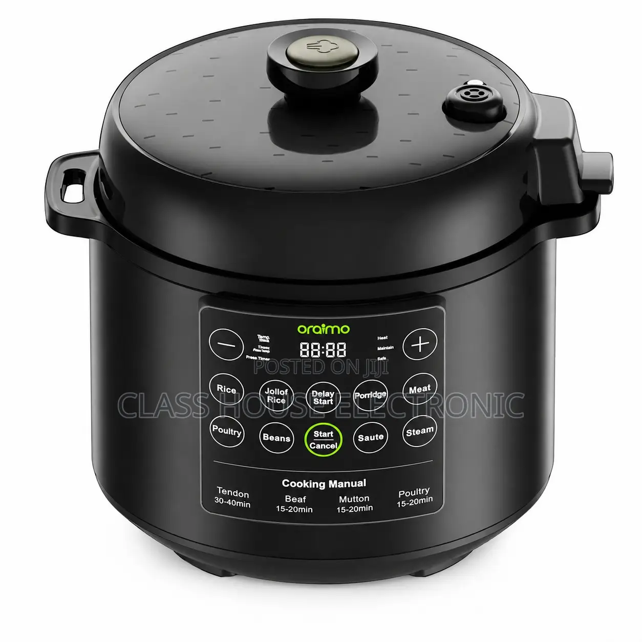 Oraimo TenderPot 6L 1000W Electric Pressure Cooker