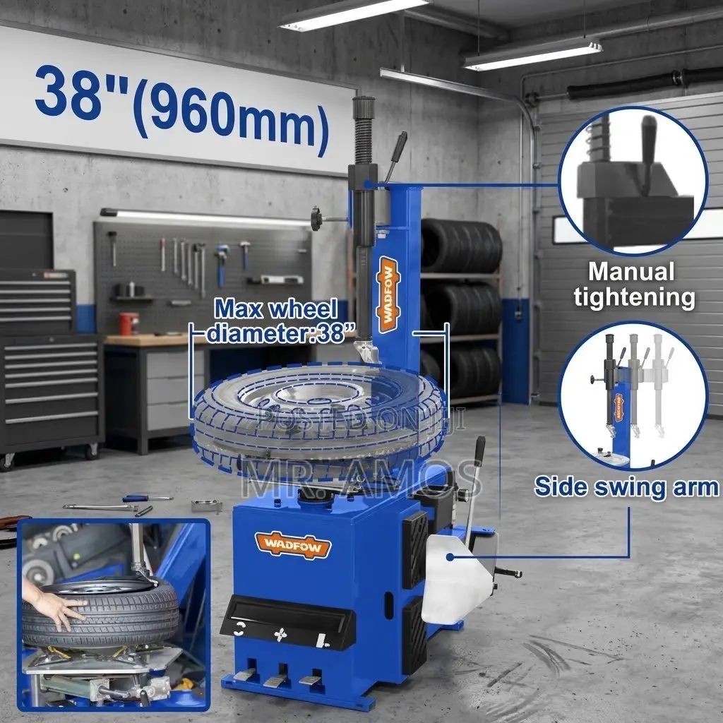 38” Semi-Automatic Car Tyre Changer With 12-20” Inside Clamping