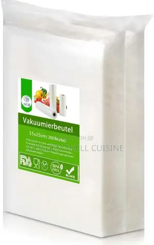 AIQI Embossed Vacuum Sealer Storage Bags (15x25 Cm) - Pack of 200