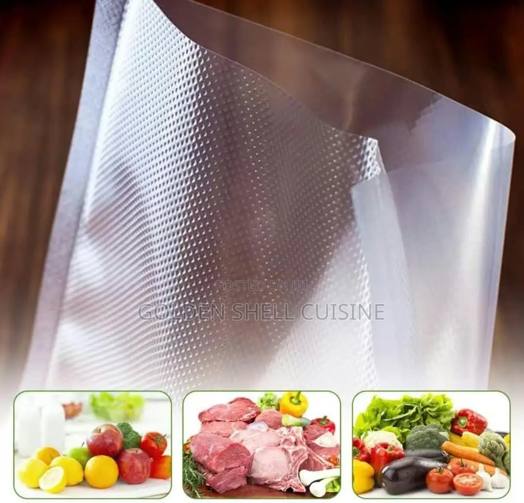 AIQI Embossed Vacuum Sealer Storage Bags (15x25 Cm) - Pack of 200