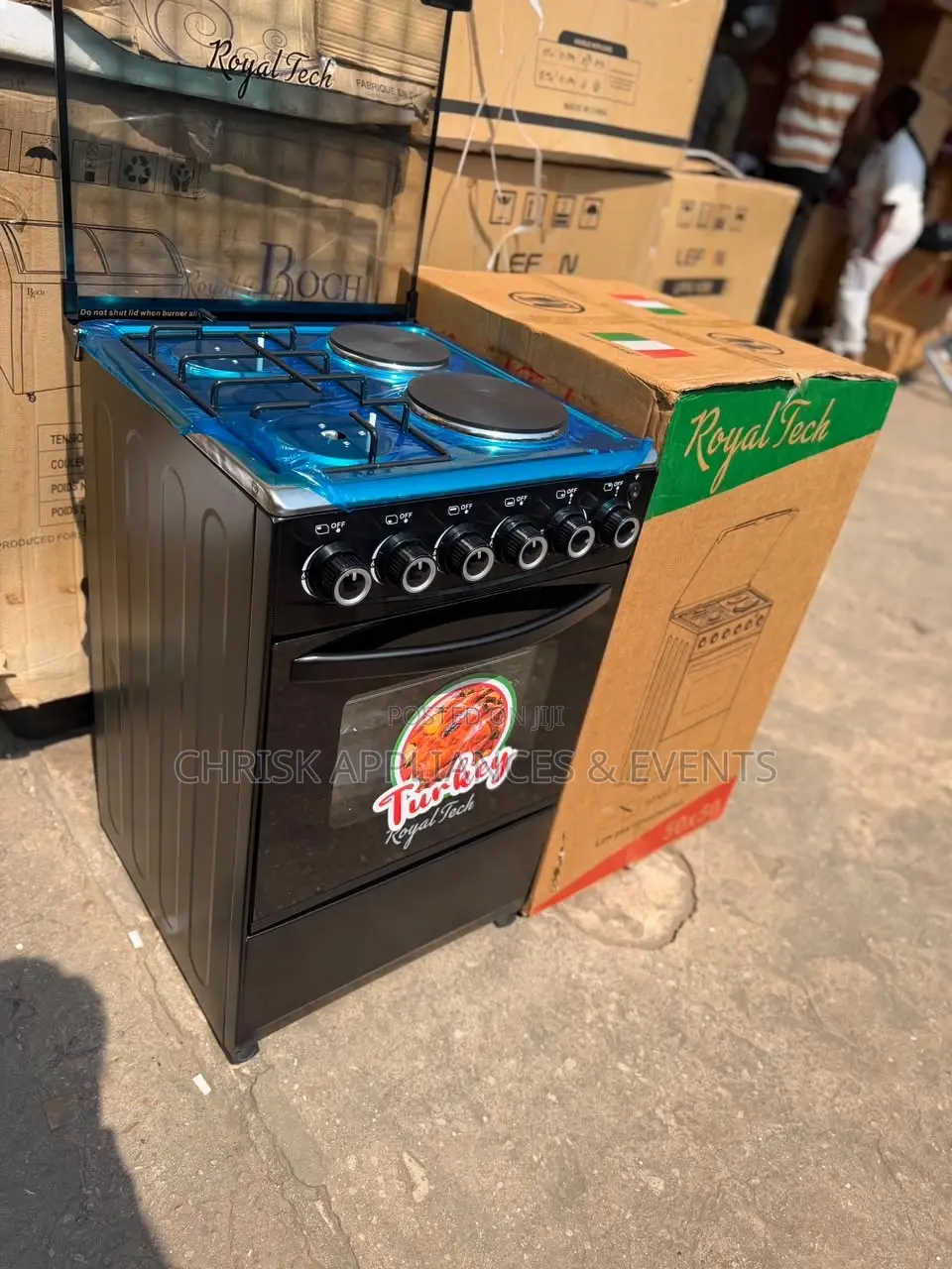 Royal Tech 50×50 2-Gas + 2-Electric Cooker