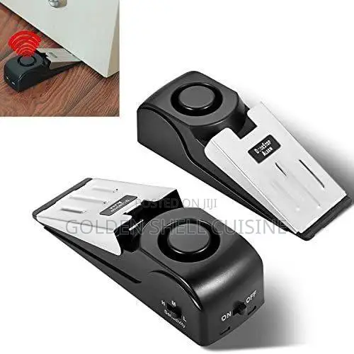 Portable Door Stop Alarm 120–125dB Anti-Theft Security Sensor (2-Pack)