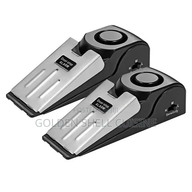 Portable Door Stop Alarm 120–125dB Anti-Theft Security Sensor (2-Pack)