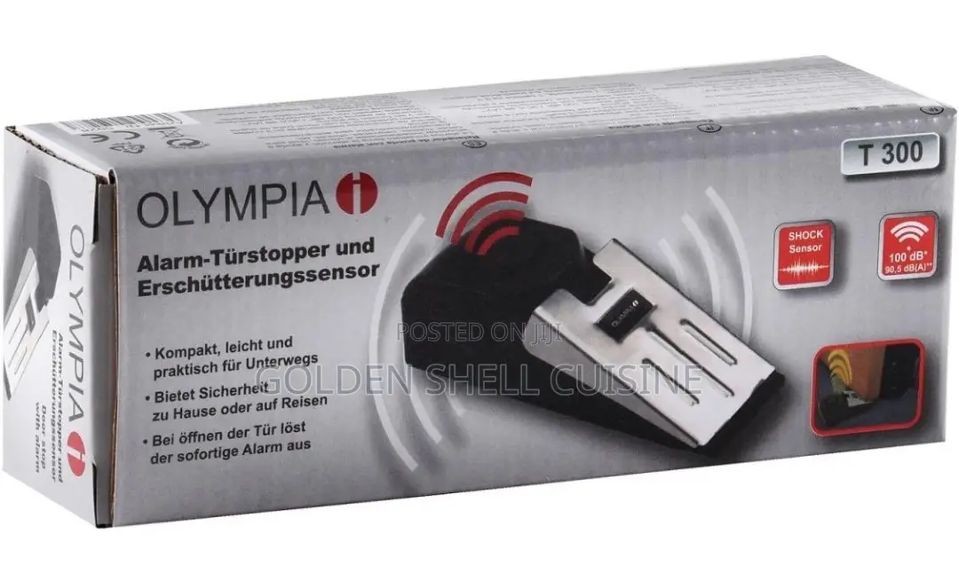 Portable Door Stop Alarm 120–125dB Anti-Theft Security Sensor (2-Pack)